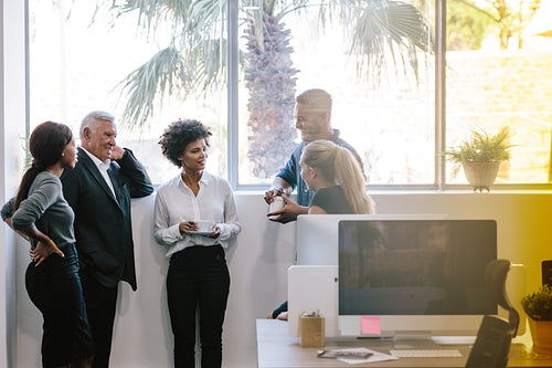 Business team having a coffee break