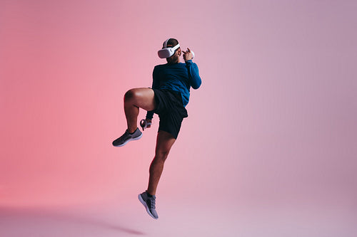 Kickboxing in virtual reality