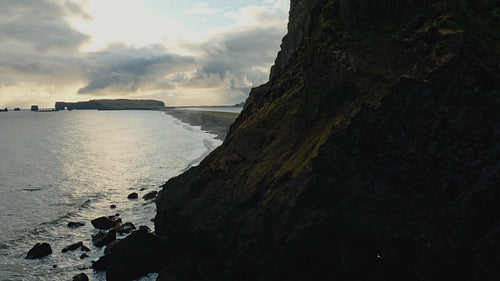 Reynisfjara black sand beach in Vik, Iceland