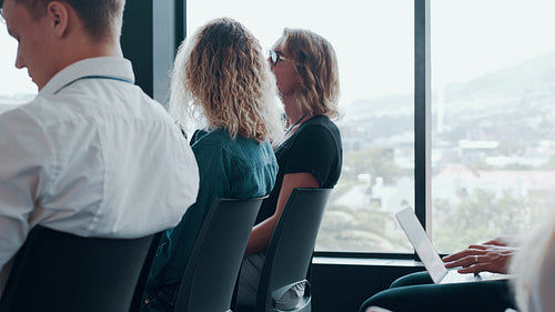 Business executives participating in a conference