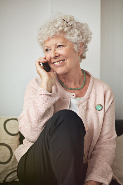 Happy Senior Woman on the Phone