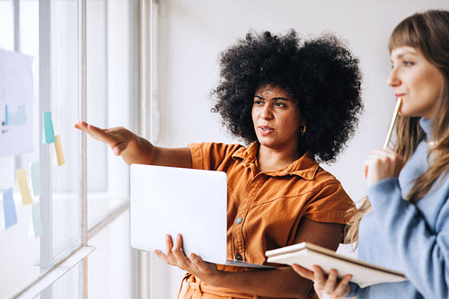 Brainstorming in the office