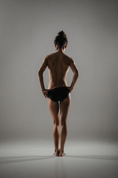 Shapely fit young woman in her panties