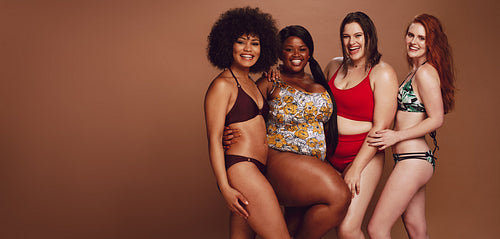Diverse women in swimwear