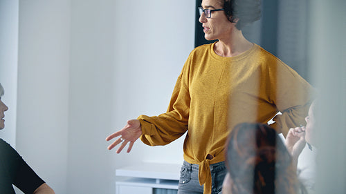 Business training session in a modern office