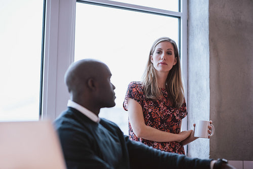 Young business people at office