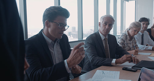 Business people having a meeting in office