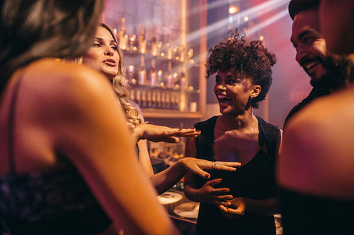 Group of people in the pub