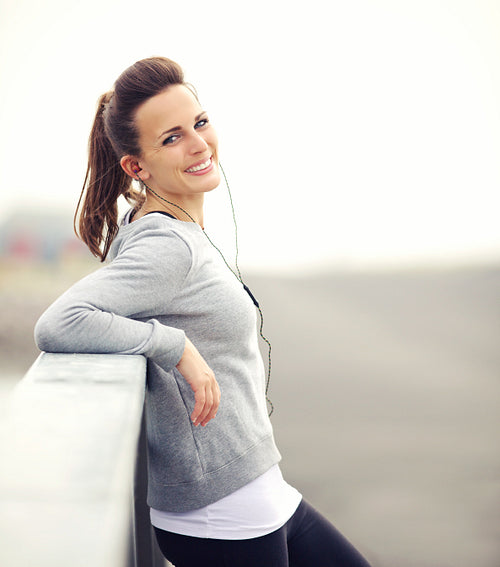 Woman on a Break After Running
