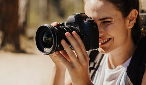 Taking some beautiful memories with her