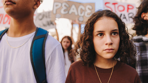 Generation Z peace march