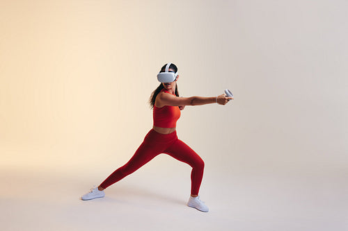 Exercising in virtual reality