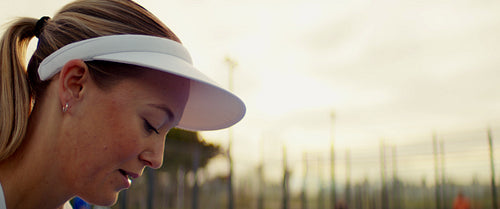 Padel players engaged in an exciting game on a vibrant blue court showcasing active sport