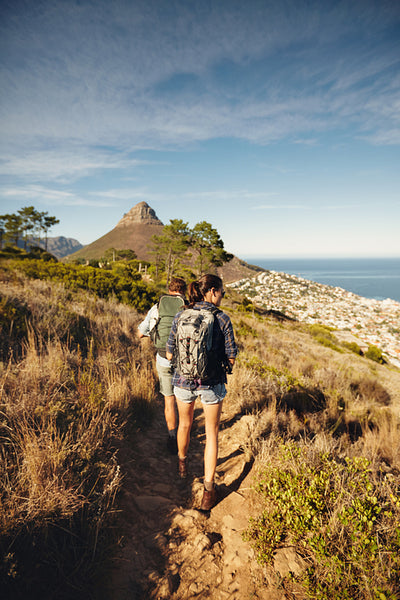 Couple hiking in nature