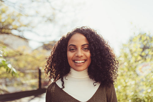 Portrait of a smiling young woman