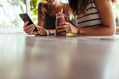 Women at a restaurant