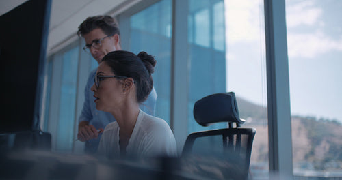 Business people working in office