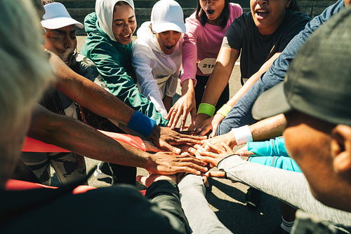 Diverse group of runners unite and cheer on race day