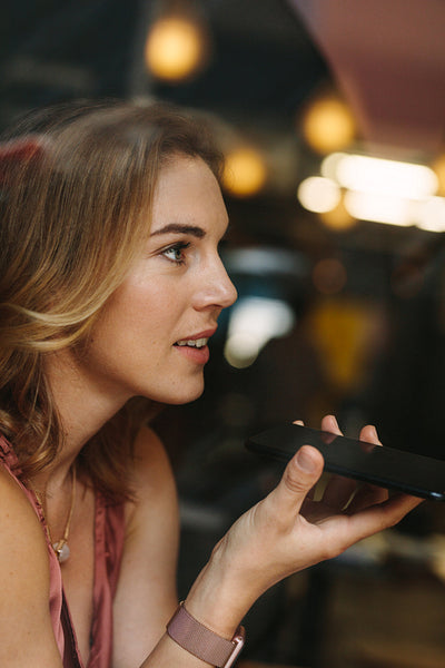 Woman talking over mobile phone