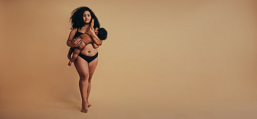 Mother nursing her baby