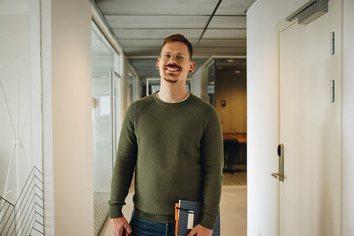 Young creative male supervisor