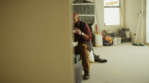 Recharging together: Couple takes a break during home renovation