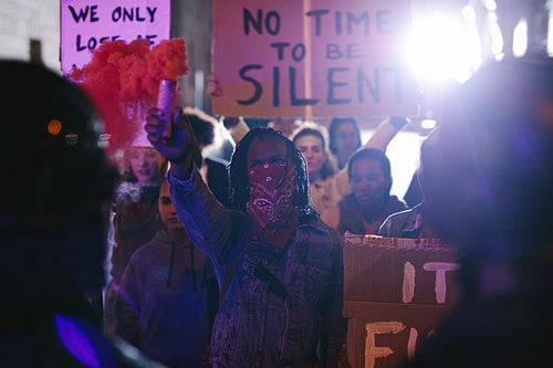 Anti-government protest by the social activist group