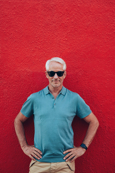 Handsome mature man posing confidently