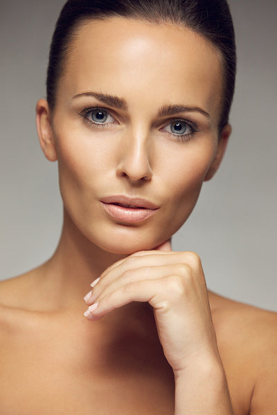 Young beautiful woman with perfect skin 