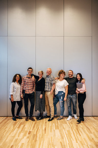 Business team standing together for a portrait