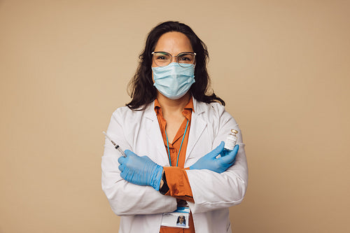 Doctor ready for mass vaccination