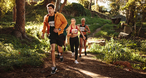 Mixed cross country marathon race