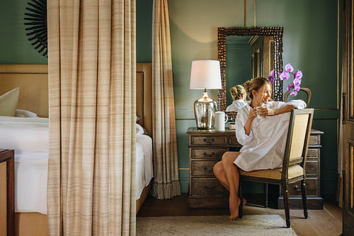 Looking at the outdoor views