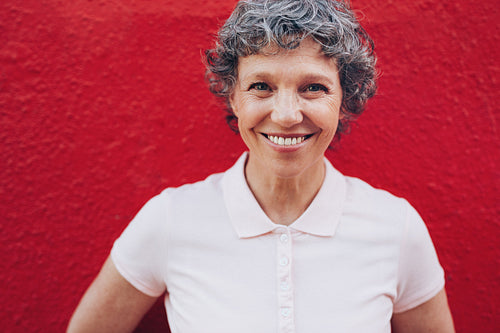 Mature woman with beautiful smile