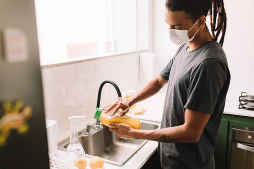 Sanitizing groceries during the covid-19 pandemic