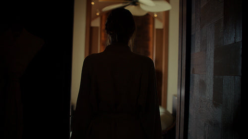 Luxury spa welcome – guest greeted by therapist with traditional Maldivian gesture