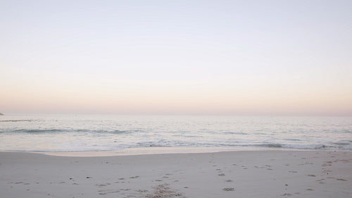 Woman going for a swim in the sea water