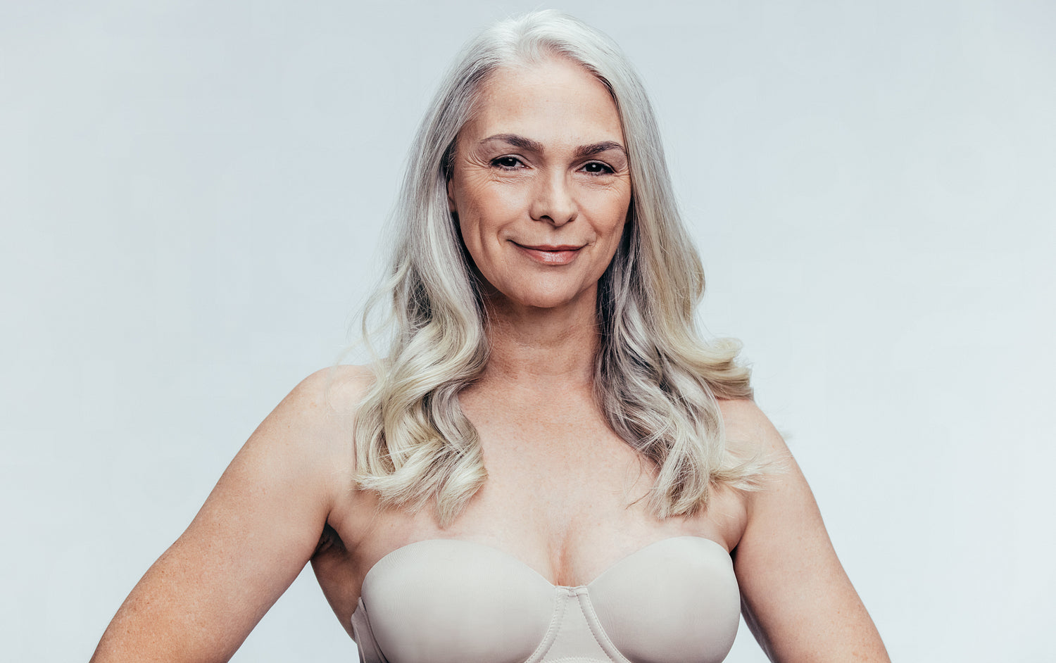 Confident senior woman in lingerie Jacob Lund Photography Store- premium stock photo Confident senior woman in lingerie Jacob Lund Photography Store- premium stock photo