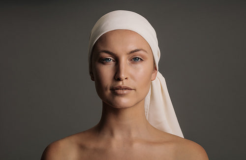 Beautiful woman with perfect skin