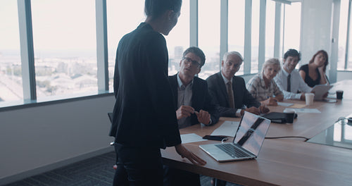 Team discussing new business ideas