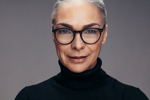 Senior woman looking confident