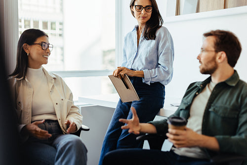 Business people discussing during a meeting