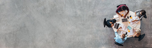 University students doing group study