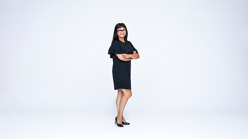 Woman standing with arms crossed