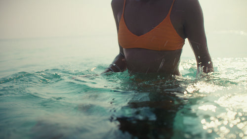 Happy family moments during a beautiful luxury vacation at a tropical beach resort