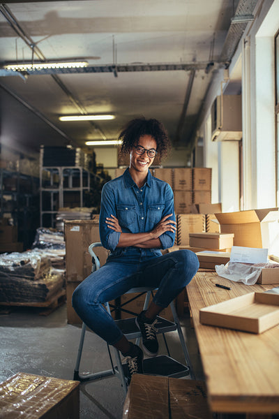 Happy with her online business