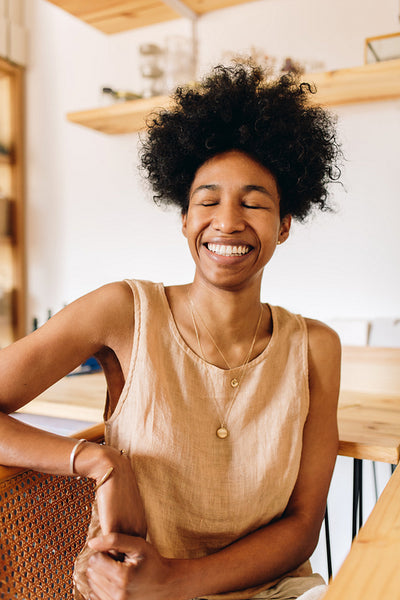 Happy female entrepreneur