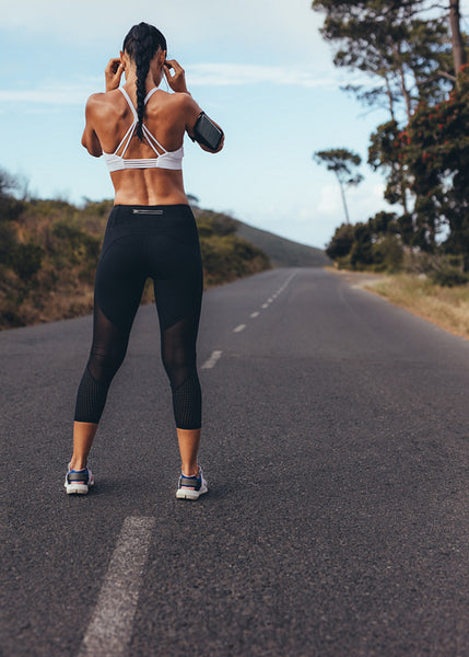 Sporty woman ready for her morning workout