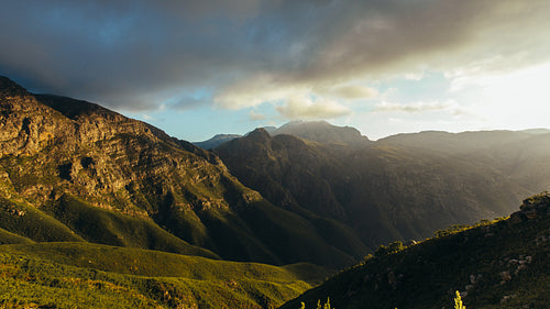 Beautiful view of Jonkershoek nature reserve