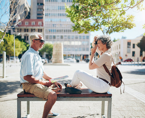 Senior couple doing personal photography